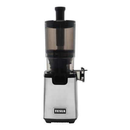 TESLA Electronics SlowJuicer Deluxe - Низькошвидкісна шнекова соковижималка 250W/230V нержавіюча сталь/чорний