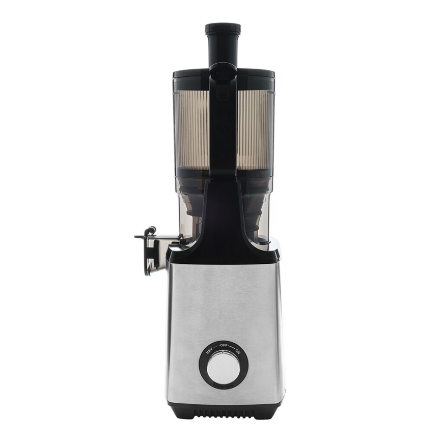 TESLA Electronics SlowJuicer Deluxe - Низькошвидкісна шнекова соковижималка 250W/230V нержавіюча сталь/чорний