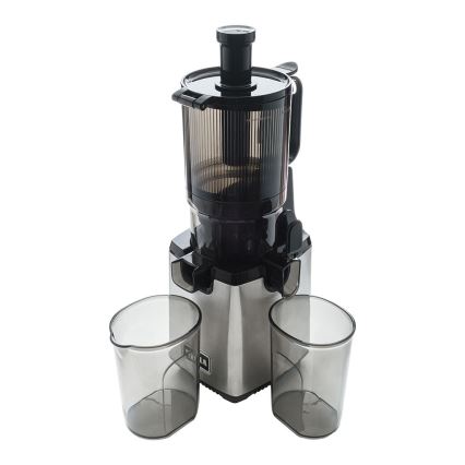 TESLA Electronics SlowJuicer Deluxe - Низькошвидкісна шнекова соковижималка 250W/230V нержавіюча сталь/чорний