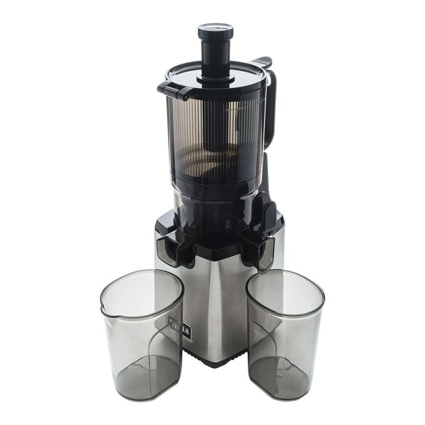 TESLA Electronics SlowJuicer Deluxe - Низькошвидкісна шнекова соковижималка 250W/230V нержавіюча сталь/чорний