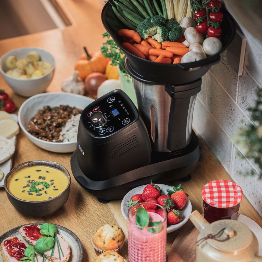 TESLA Electronics ThermoCook - Многофункциональный кухонный комбайн 1200W/230V нержавеющая сталь