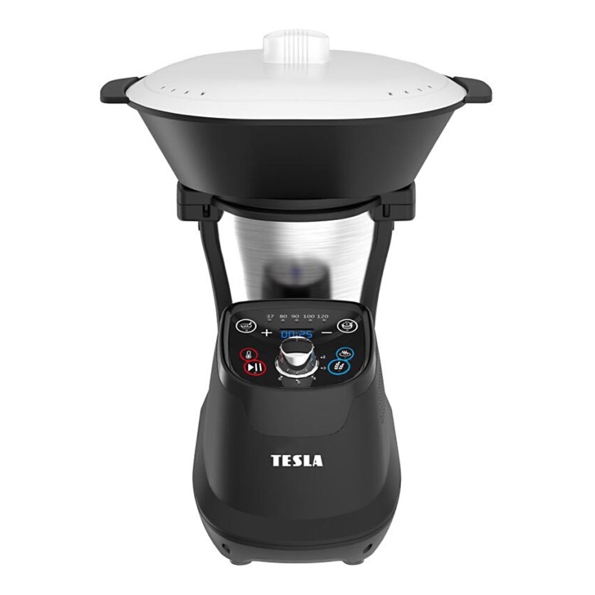 TESLA Electronics ThermoCook - Мультифункціональний кухонний комбайн 1200W/230V нержавіюча сталь