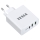 TESLA Electronics - Зарядний адаптер USB-C 3в1 65W білий