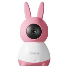 Tesla - Розумна камера 360 Baby Full HD 1080p 5V Wi-Fi рожева