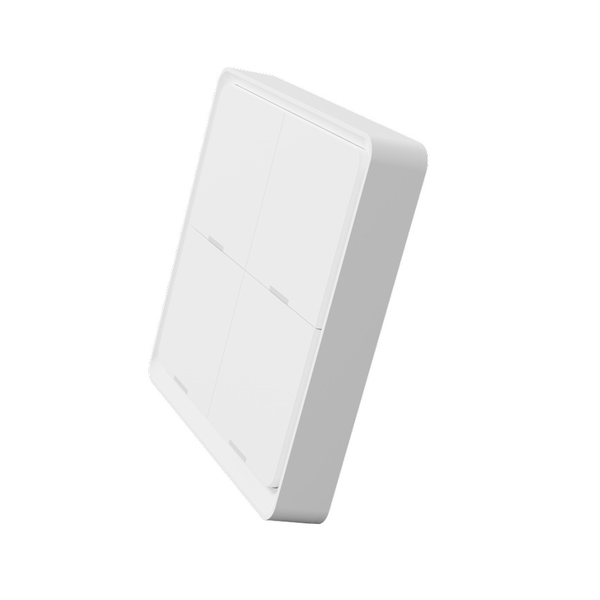TESLA Smart - Розумний бездротовий домашній вимикач 4P 1xCR2430 ZigBee