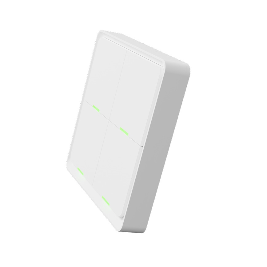 TESLA Smart - Розумний бездротовий домашній вимикач 4P 1xCR2430 ZigBee