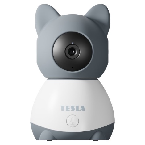 TESLA Smart - Розумна камера 360 Baby Full HD 1080p 5V Wi-Fi сіра