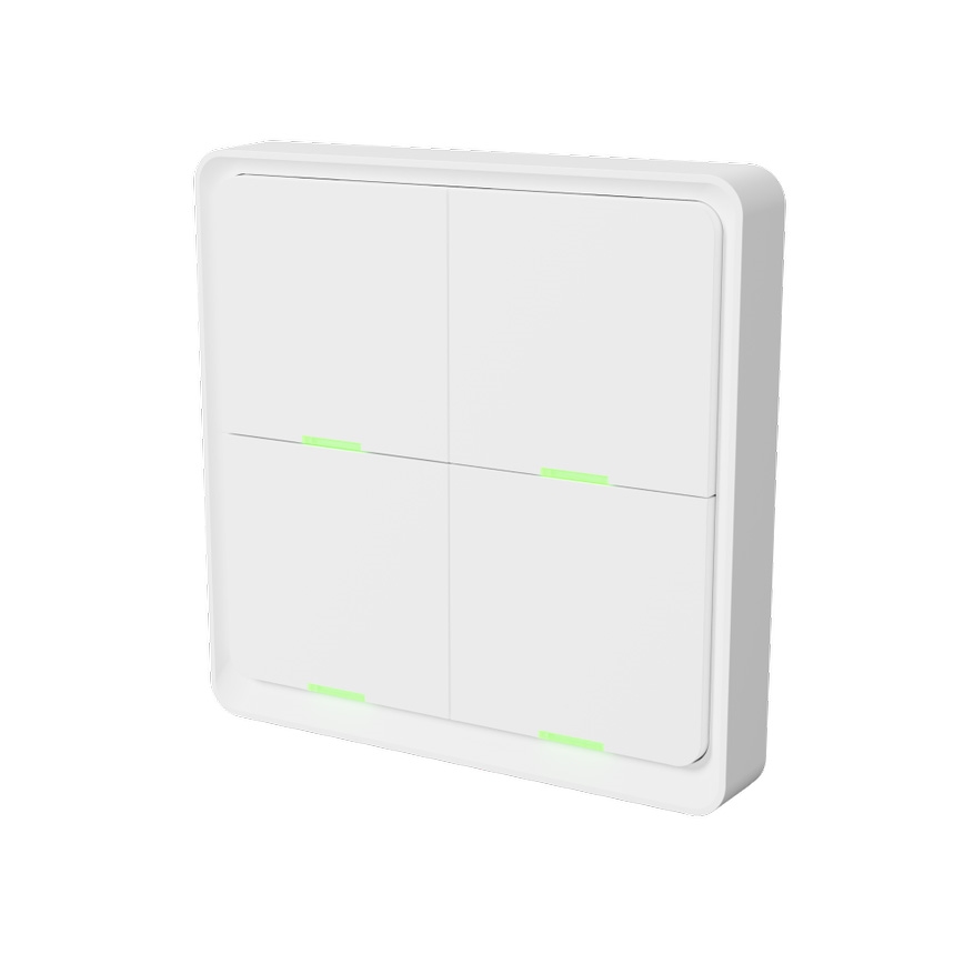TESLA Smart - Умный беспроводной домашний выключатель 4P 1xCR2430 ZigBee