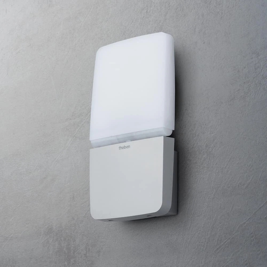theben - LED настенный прожектор LED/11 Вт/230 В серебристый IP55