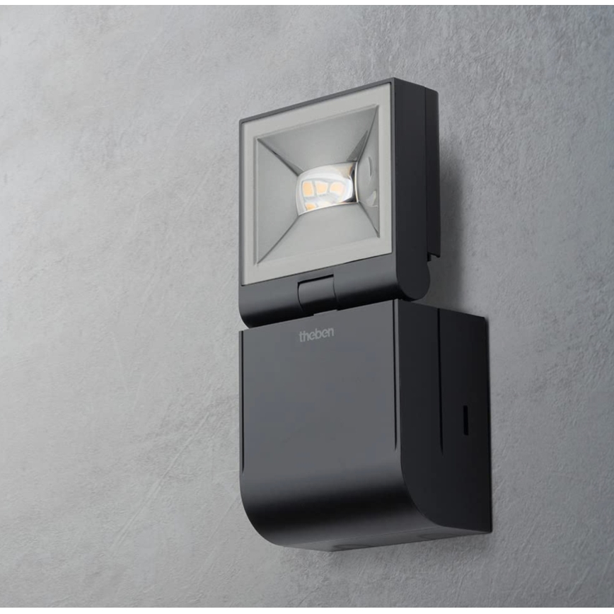 theben - светодиодный настенный прожектор LED/10W/230V чёрный IP55