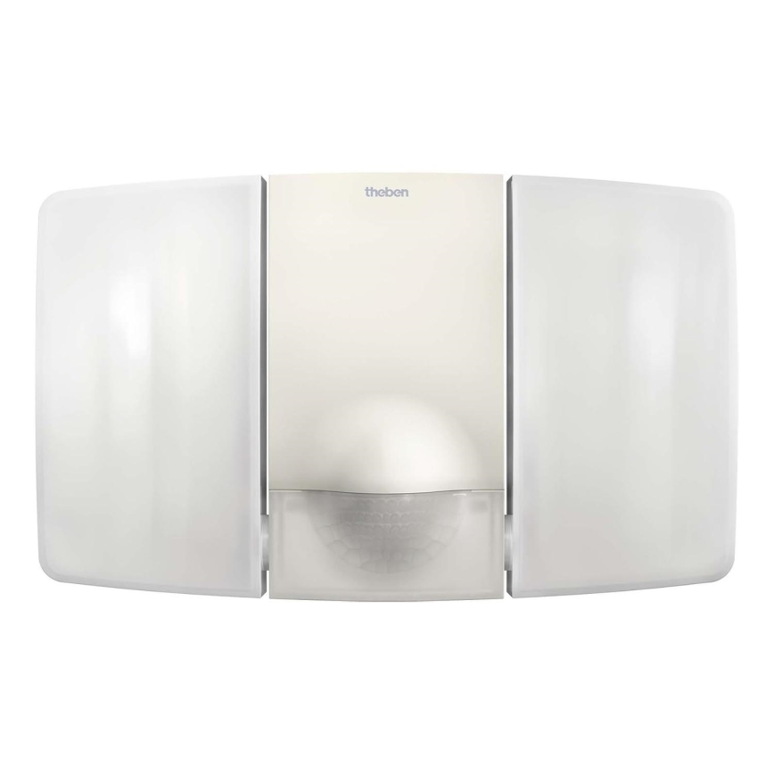 theben - светодиодный настенный прожектор со встроенным датчиком, 2xLED/10W/230V, белый, IP55