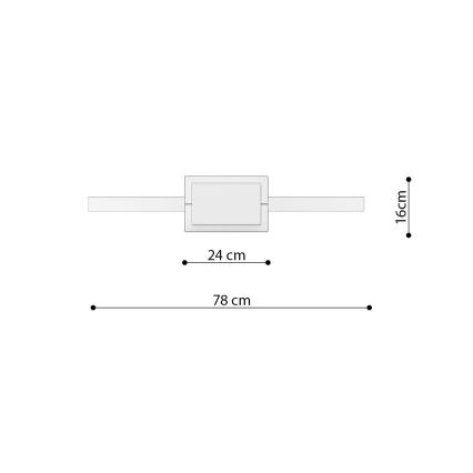 Thoro TH.175 - Світлодіодна підвісна люстра RIO LED/50W/230V CRI 90 3000K діаметр 78 см золотий