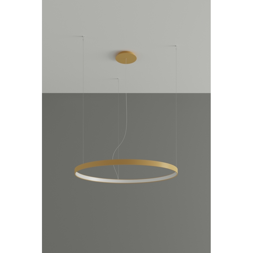 Thoro TH.181 - LED  Підвісна люстра RIO LED /50W/230V CRI 95 4000K діаметр 78 см золотий