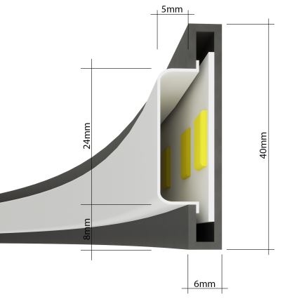 Thoro TH.181 - LED  Підвісна люстра RIO LED /50W/230V CRI 95 4000K діаметр 78 см золотий
