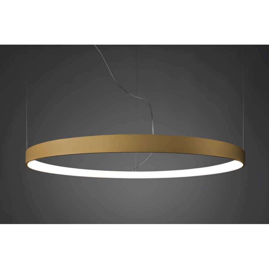 Thoro TH.181 - Светодиодная подвесная люстра RIO LED /50W/230V CRI 95 4000K диаметр 78 см золотистый