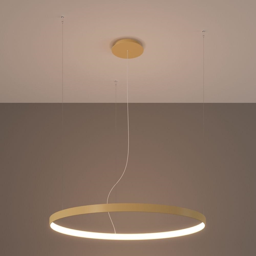 Thoro TH.216 - Светодиодная подвесная люстра RIO LED/30W/230V CRI 90 3000K диаметр 55 см золотистый