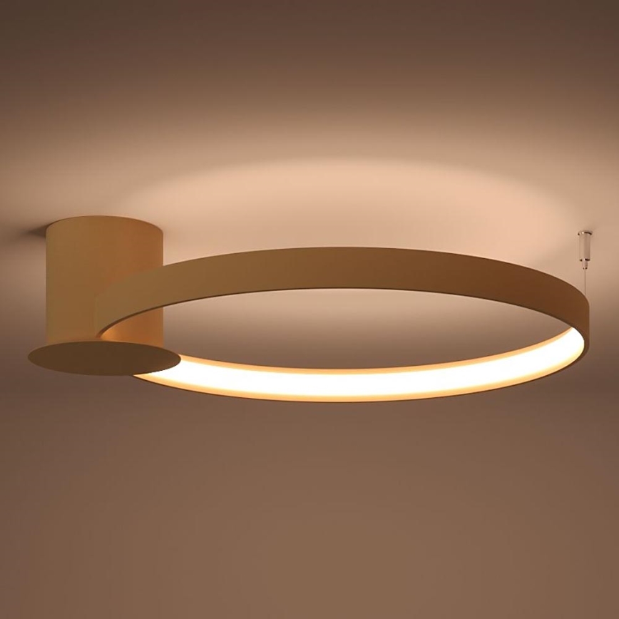 Thoro TH.222 - Стельовий LED світильник RIO LED/30W/230V CRI 90 3000K діаметр 55 см золотий