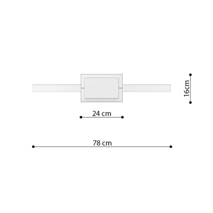 Thoro TH.249 - Светодиодная подвесная люстра RIO LED/50W/230V CRI 90 4000K диаметр 78 см блестящий хром