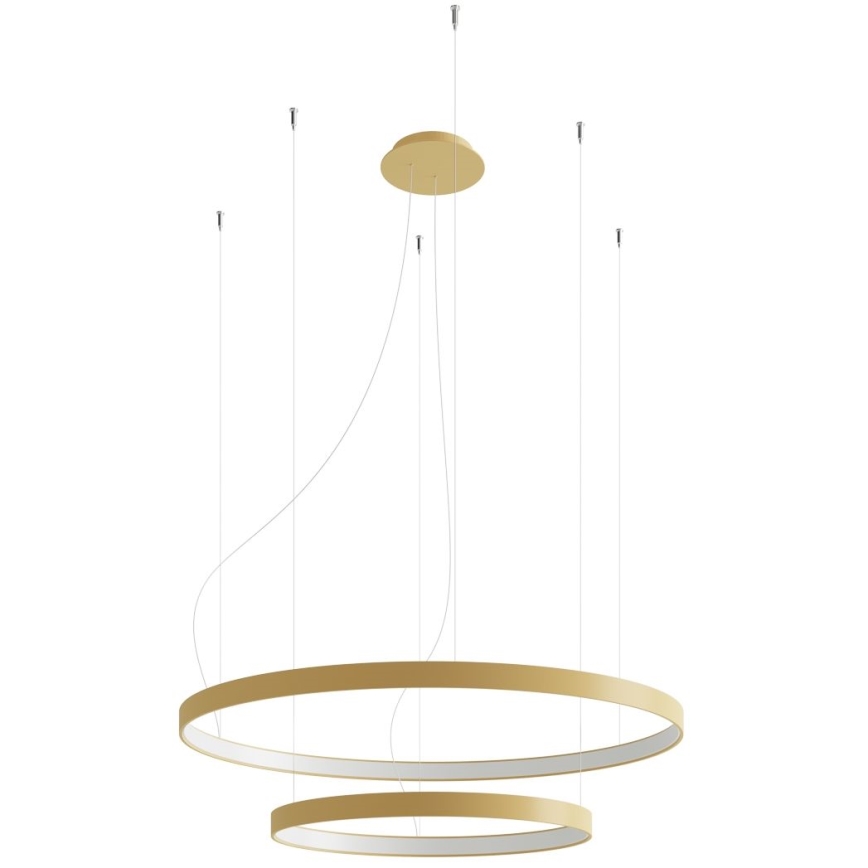 Thoro TH.268 - LED люстра на тросе RIO LED/80W/230V CRI 95 4000K золотистая