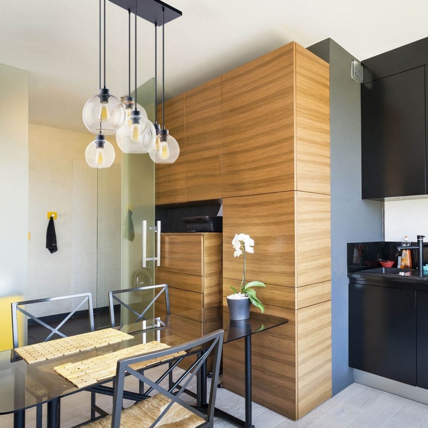 TK Lighting 2164 - Люстра на тросе CUBUS 6xE27/60W/230V
