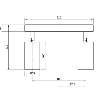 Точечный светильник ANGIE 4xGU10/35W/230V белая