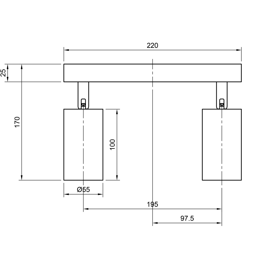 Точечный светильник ANGIE 4xGU10/35W/230V белая