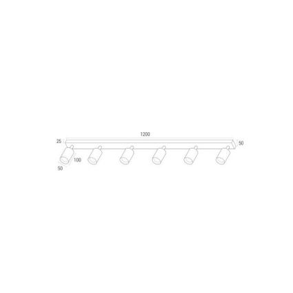 Точечный светильник ANGIE 6xGU10/30W/230V