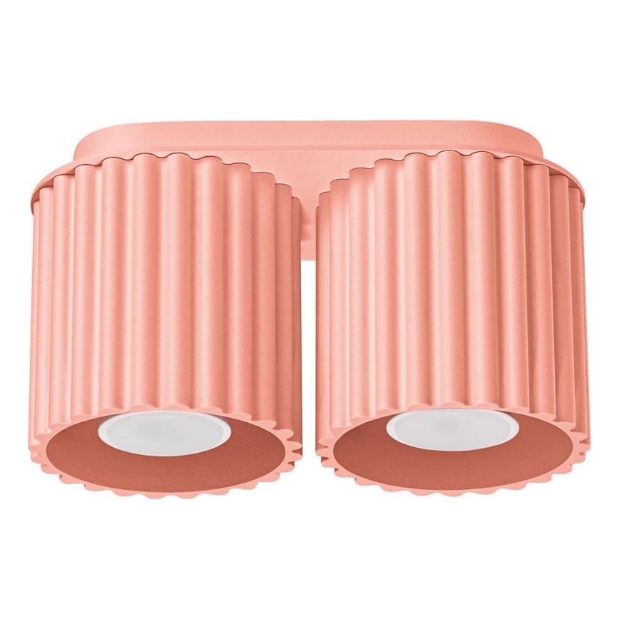Точечный светильник AURA 2xGU10/10W/230V розовый