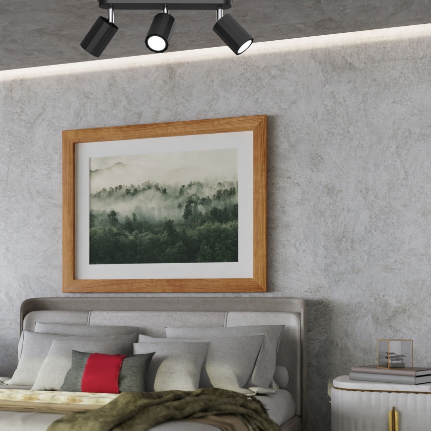 Точечный светильник BELLO 3xGU10/8W/230V черная