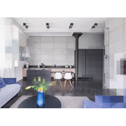 Точечный светильник CHLOE 1xGU10/50W/230V угловой черный