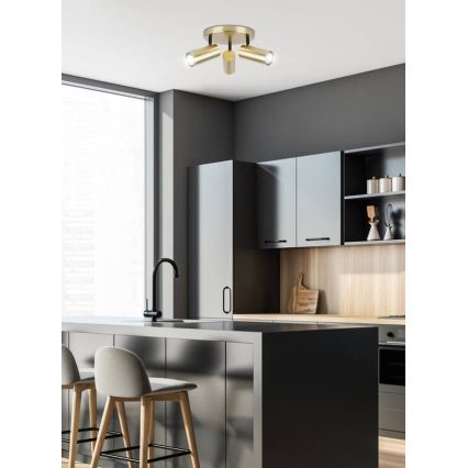 Точечный светильник COLLY 3xGU10/15W/230V золотистый