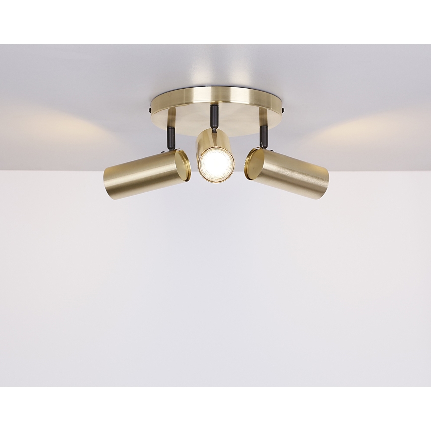 Точечный светильник COLLY 3xGU10/15W/230V золотистый