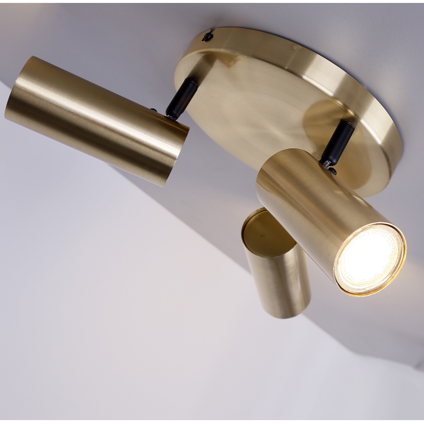 Точечный светильник COLLY 3xGU10/15W/230V золотистый
