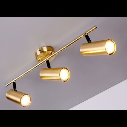 Точечный светильник COLLY 3xGU10/15W/230V золотистый