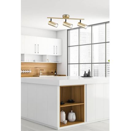 Точечный светильник COLLY 3xGU10/15W/230V золотистый