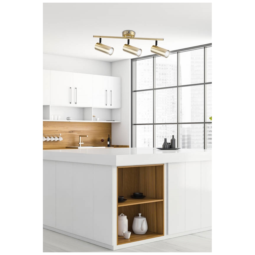 Точечный светильник COLLY 3xGU10/15W/230V золотистый