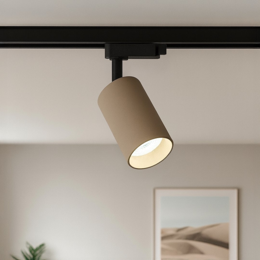 Точечный светильник для 1-fазной трековой системы PIPE 1xGU10/10W/230V бежевый