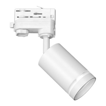 Точечный светильник для 3-фазной трековой системы PIPE 1xGU10/25W/230V белый