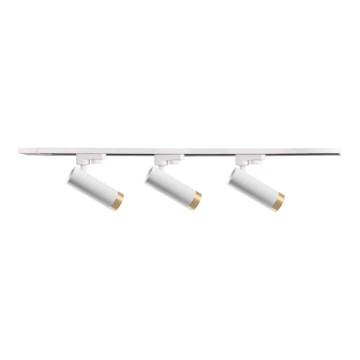 Точечный светильник для трековой системы FADO 3xGU10/10W/230V + 1 м трековая система белый