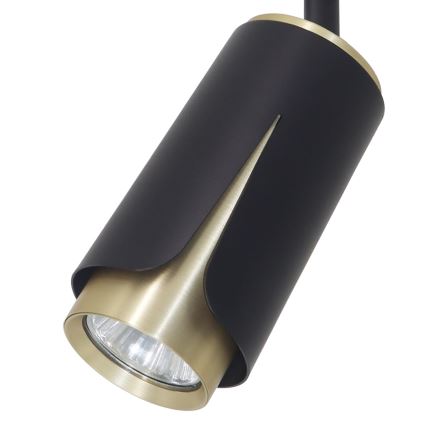 Точечный светильник для трековой системы FLOWER 1xGU10/8W/230V черный