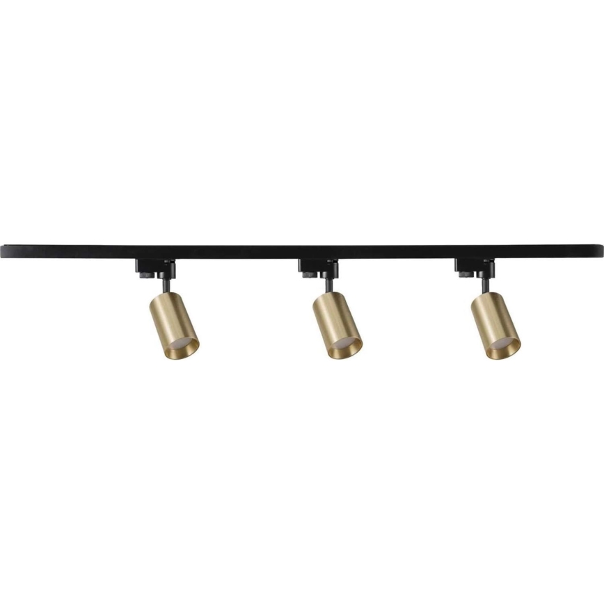 Точечный светильник для трековой системы MARIBEL 3xGU10/10W/230V +1 м трековая система золотистый