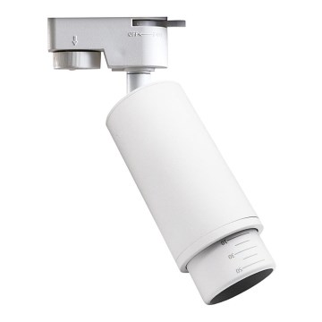 Точечный светильник для трековой системы MICA 1xGU10/25W/230V 1-фазный белый