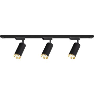 Точечный светильник для трековой системы MICA 3xGU10/10W/230V черный/золотой