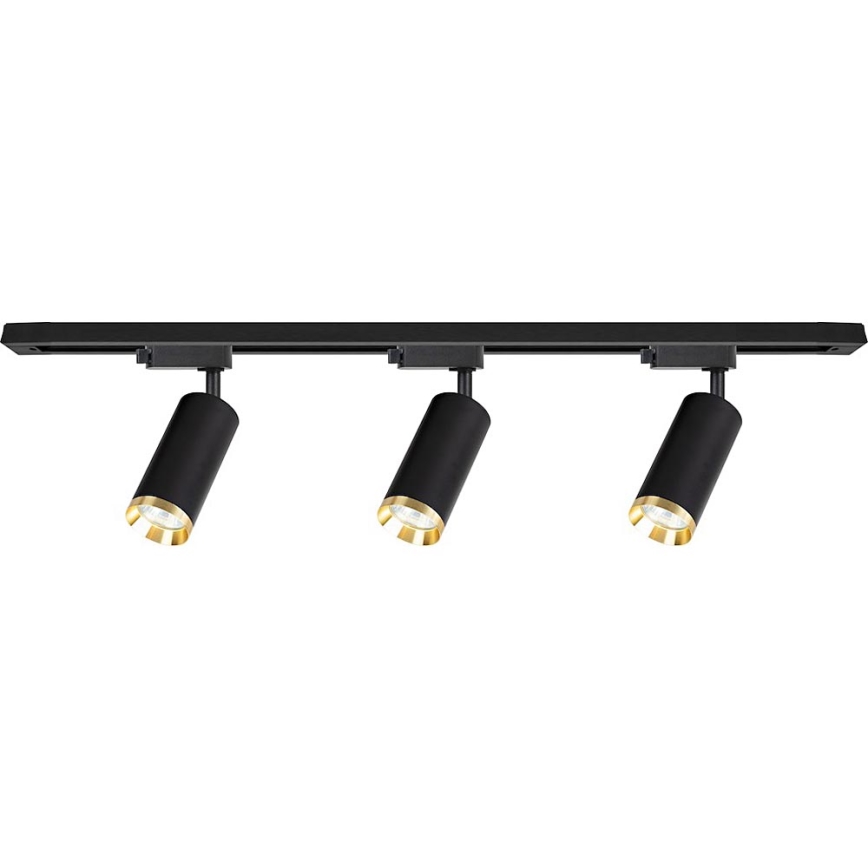 Точечный светильник для трековой системы MICA 3xGU10/10W/230V черный/золотой