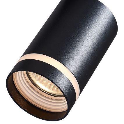 Точечный светильник для трековой системы PIPE 1xGU10/25W/230V черный