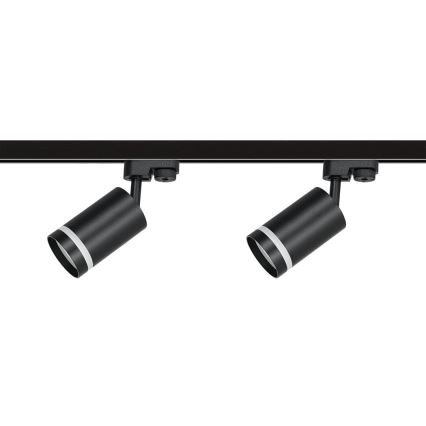 Точечный светильник для трековой системы PIPE 4xGU10/10W/230V 2x1 м черный