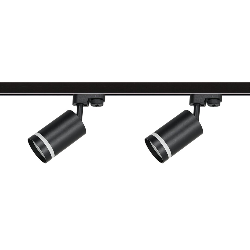 Точечный светильник для трековой системы PIPE 4xGU10/10W/230V 2x1 м черный