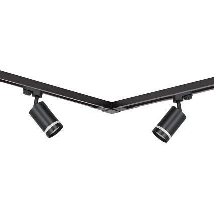 Точечный светильник для трековой системы PIPE 4xGU10/10W/230V 2x1 м черный
