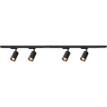 Точечный светильник для трековой системы PIPE 4xGU10/10W/230V черный