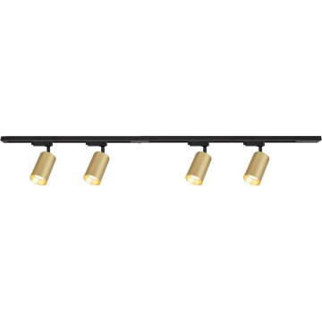 Точечный светильник для трековой системы PIPE 4xGU10/10W/230V золотистый/черный